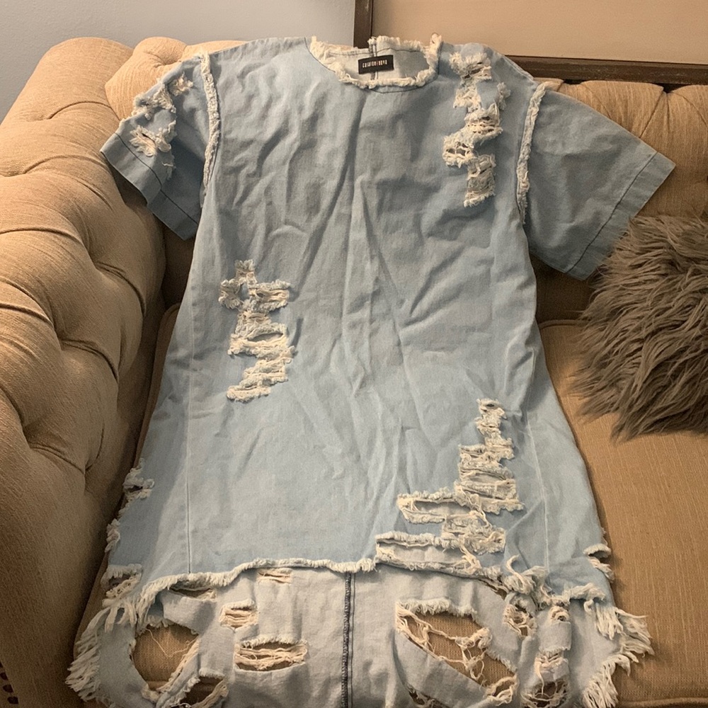 Jean loose dress